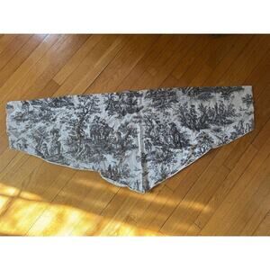 SALE Waverly Home Classics Black & Cream Toile Curtain Valance 1pc